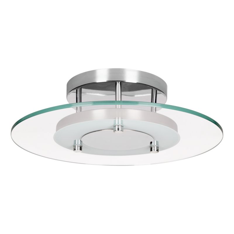 SPOT Light loftlampe 1xLED 22W kombination af krom og transparent glas, polsk producent, 1 stk.