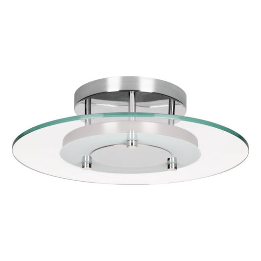 SPOT Light loftlampe 1xLED 22W kombination af krom og transparent glas, polsk producent, 1 stk.