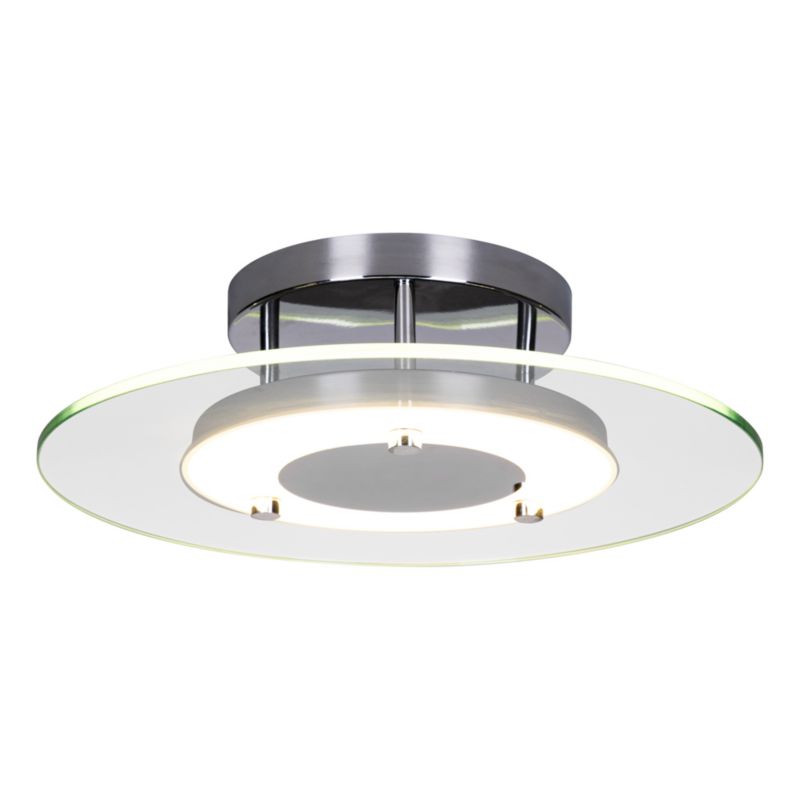 SPOT Light loftlampe 1xLED 22W kombination af krom og transparent glas, polsk producent, 1 stk.
