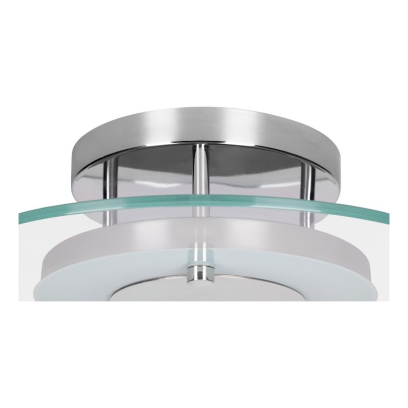 SPOT Light loftlampe 1xLED 22W kombination af krom og transparent glas, polsk producent, 1 stk.