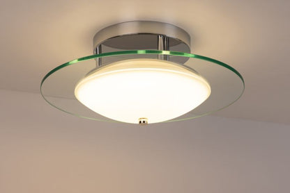 SPOT Light loftlampe 1xLED 22W med krom og transparent glas, polsk producent, 1 stk.