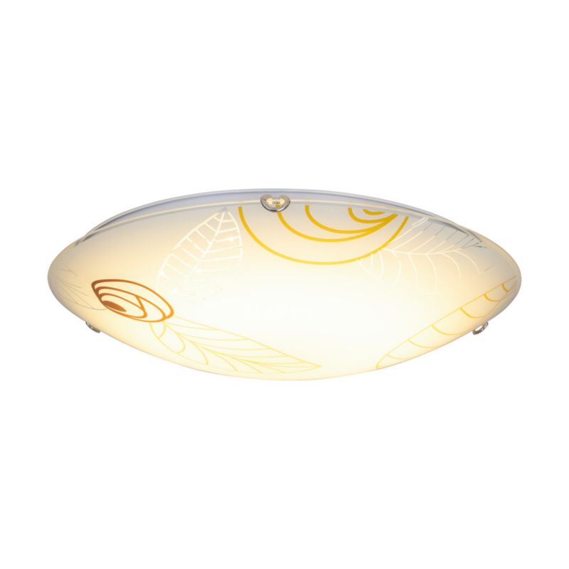 Loftlampe SPOT Light 1xLED 30W Hvidt glas med brune detaljer fra polsk producent, 1 stk.