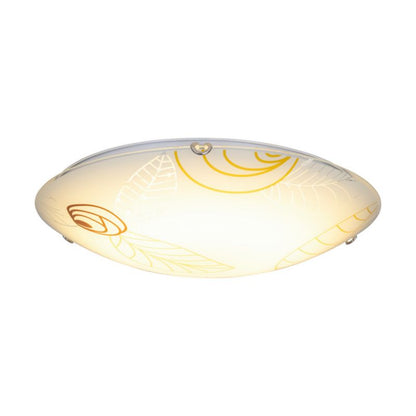 Loftlampe SPOT Light 1xLED 30W Hvidt glas med brune detaljer fra polsk producent, 1 stk.