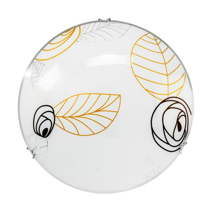 Loftlampe SPOT Light 1xLED 30W Hvidt glas med brune detaljer fra polsk producent, 1 stk.