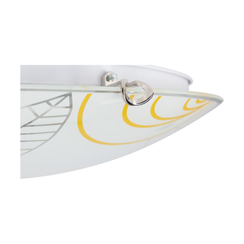 Loftlampe SPOT Light 1xLED 30W Hvidt glas med brune detaljer fra polsk producent, 1 stk.