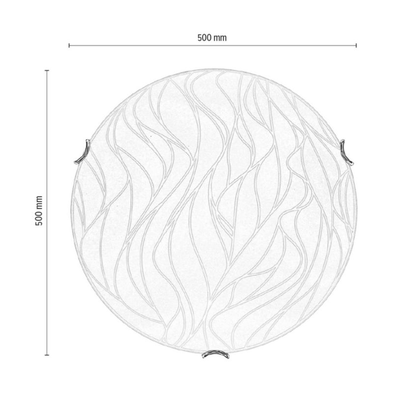 SPOT Light loftlampe 1xLED 30W elegant hvid i klassisk design fra polsk producent, 1 stk.