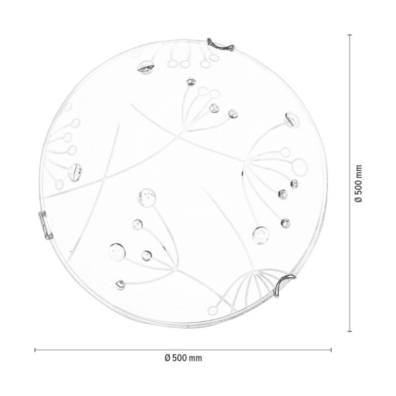 SPOT Light loftlampe 1xLED 30W klassisk hvid i minimalistisk stil fra polsk producent, 1 stk.