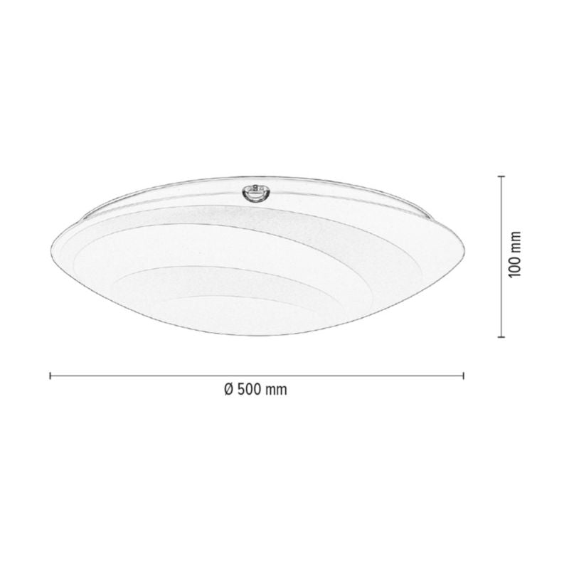 SPOT Light loftlampe 1xLED 30W i krom og hvid med klassisk design, 1 stk.