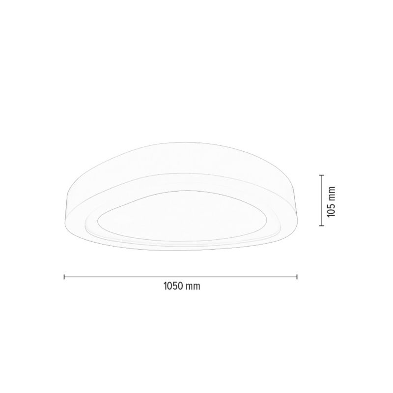 Loftlampe SPOT Light 1xLED 96W Hvid, Minimalistisk Design fra Polsk Producent, 1 stk.