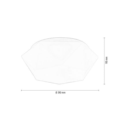 SPOT Light loftlampe 1xLED integreret 12W klassisk hvid fra polsk producent, 1 stk.