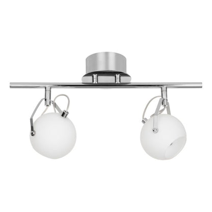 SPOT Light loftlampe 2xLED 3W klassisk kombination af krom og hvid fra polsk producent, 1 stk.