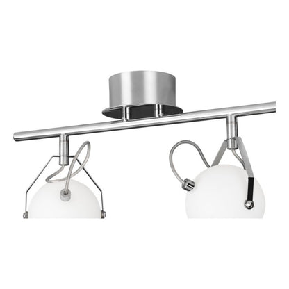 SPOT Light loftlampe 2xLED 3W klassisk kombination af krom og hvid fra polsk producent, 1 stk.