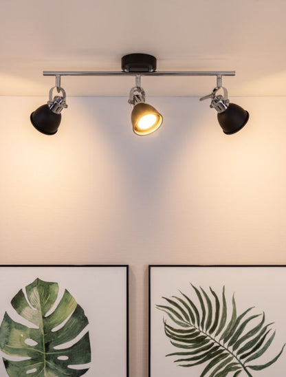 Loftlampe SPOT Light 3xGU10 Max. 50W Modernistisk kombination af krom og sort fra polsk producent, 1 stk.