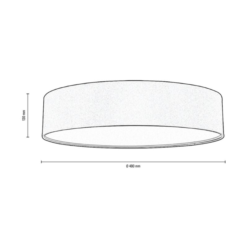 Loftlampe SPOT Light 4xE27 Max. 25W Elegant antracitfarvet stof, polsk producent, 1 stk.