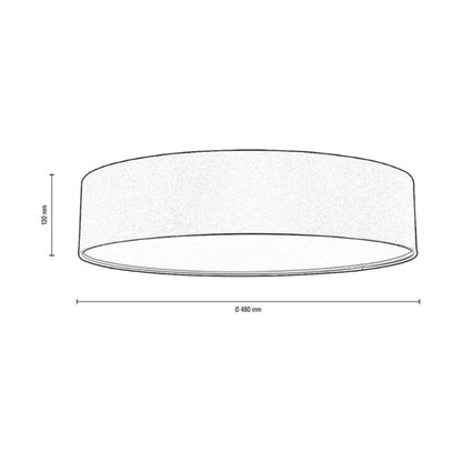 Loftlampe SPOT Light 4xE27 Max. 25W Elegant antracitfarvet stof, polsk producent, 1 stk.