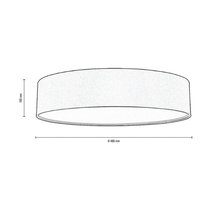 SPOT Light loftlampe 4xE27 max. 25W elegant brun stof, polsk producent, 1 stk.