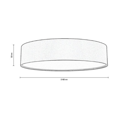 SPOT Light loftlampe 4xE27 max. 25W elegant brun stof, polsk producent, 1 stk.