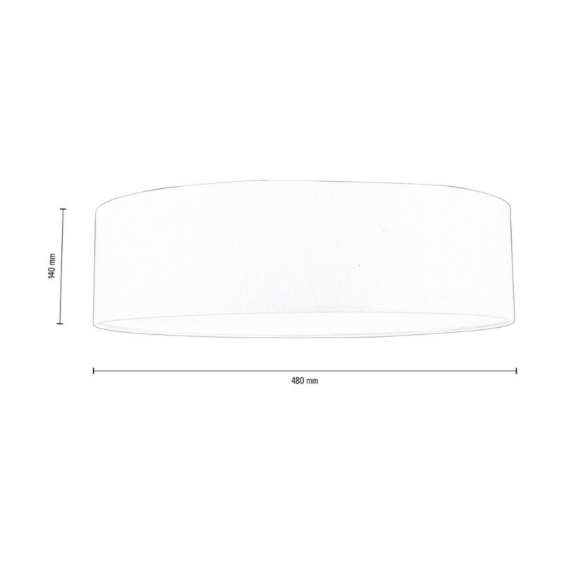 Loftlampe SPOT Light 4xE27 Maks. 25W Subtil hvid tekstil, polsk producent, 1 stk.