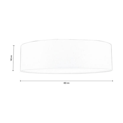 Loftlampe SPOT Light 4xE27 Maks. 25W Subtil hvid tekstil, polsk producent, 1 stk.