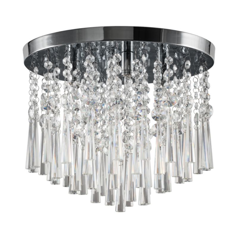 Spot Light loftlampe 4xG9 maks. 3W med unikt design, kombination af krom og transparente krystaller, 1 stk.