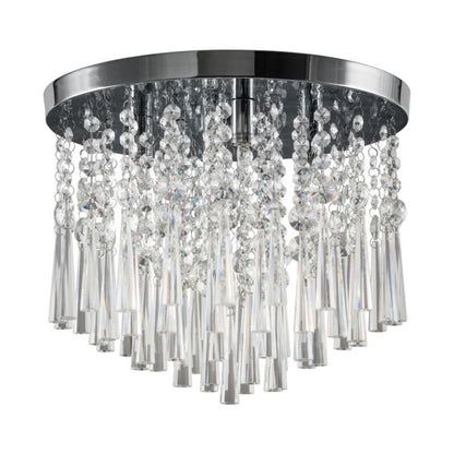 Spot Light loftlampe 4xG9 maks. 3W med unikt design, kombination af krom og transparente krystaller, 1 stk.