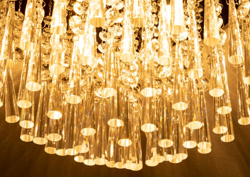 Spot Light loftlampe 4xG9 maks. 3W med unikt design, kombination af krom og transparente krystaller, 1 stk.