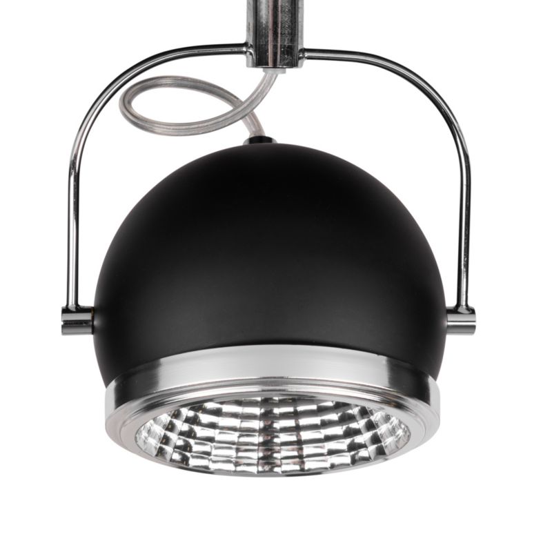 Spotlight loftlampe 4xGU10 LED 6W klassisk sort i industriel stil, polsk producent, 1 stk.