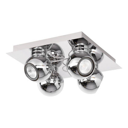 SPOT Light loftlampe 4xGU10 maks. 50W klassisk krom i minimalistisk stil, polsk producent, 1 stk.