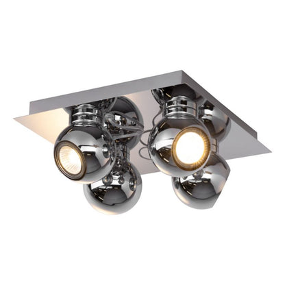 SPOT Light loftlampe 4xGU10 maks. 50W klassisk krom i minimalistisk stil, polsk producent, 1 stk.