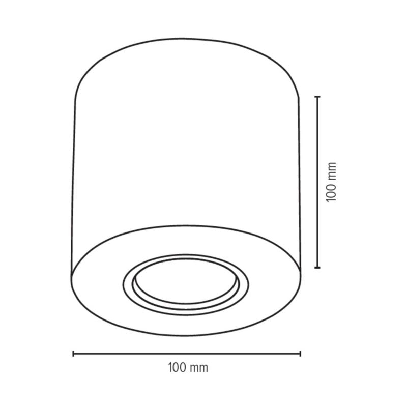 SPOT Light rund loftlampe 1xGU10 maks. 6W naturlig FSC-birk, polsk producent, 1 stk.