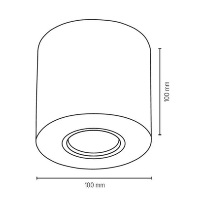 SPOT Light rund loftlampe 1xGU10 maks. 6W naturlig FSC-birk, polsk producent, 1 stk.