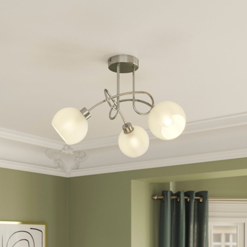 Loftslampe Vacuna 3 x E14 Krom