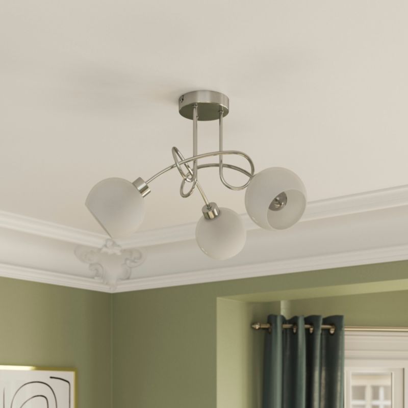 Loftslampe Vacuna 3 x E14 Krom