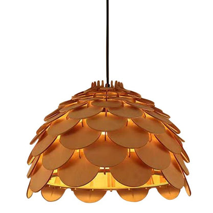 Loftslampe Burgo 5915 35 cm Lys Træ 1xE27