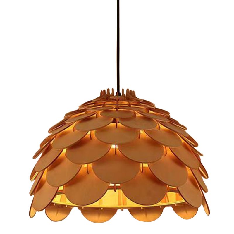 Loftslampe Burgo 5915 35 cm Lys Træ 1xE27