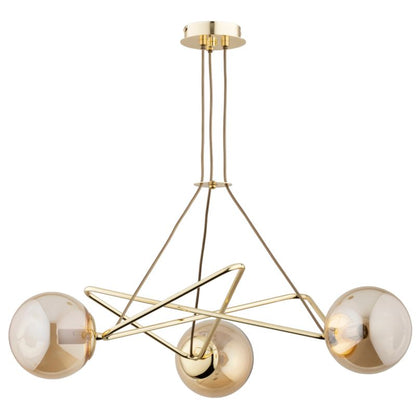 Loftslampe Lysekrone Tristan 3xE14 Guld