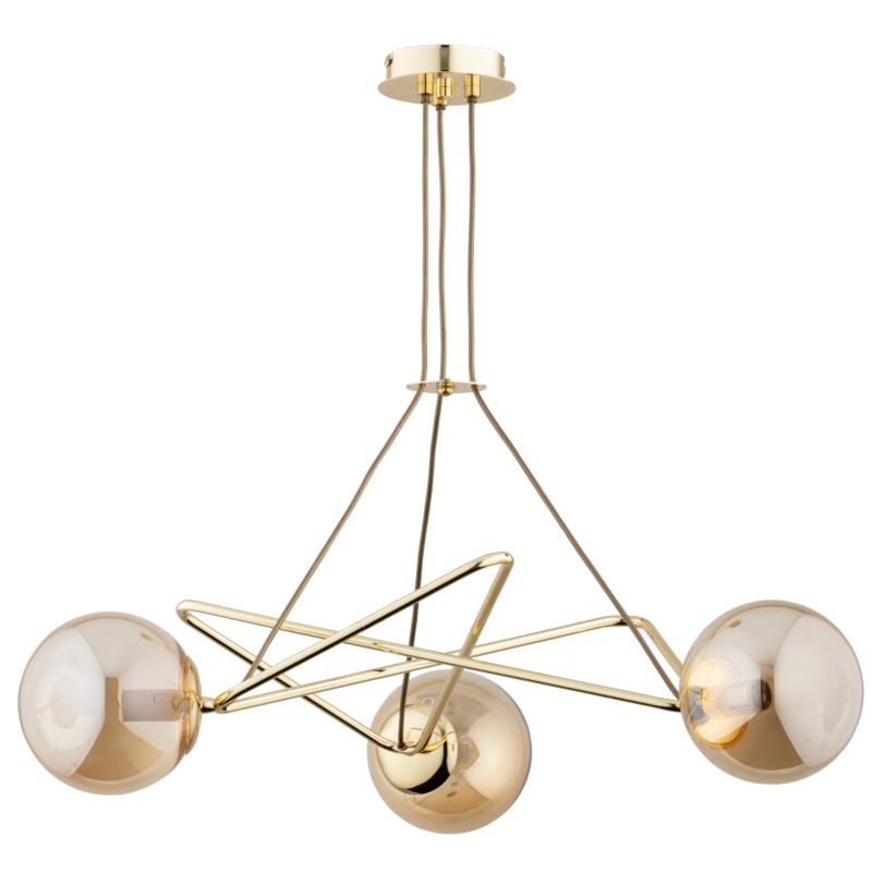 Loftslampe Lysekrone Tristan 3xE14 Guld