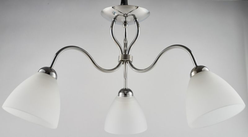Loftslampe Lysekrone Ariel 3 x 60 W E27 Krom