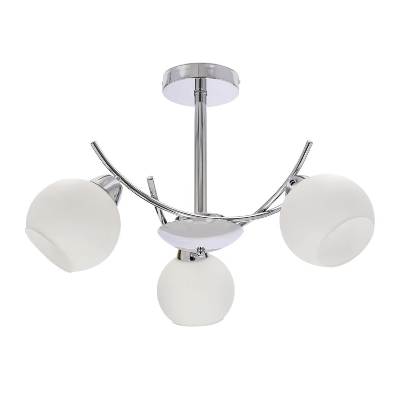Loftslampe Amos 3xE27 Krom