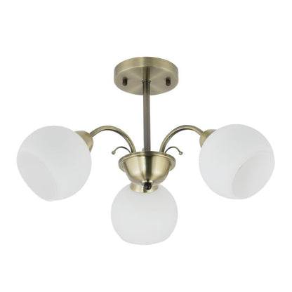 Loftslampe Lysekrone Nestor 3x E27 Patina