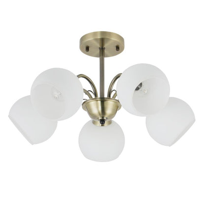 Loftslampe Nestor 5 X E27 Patina