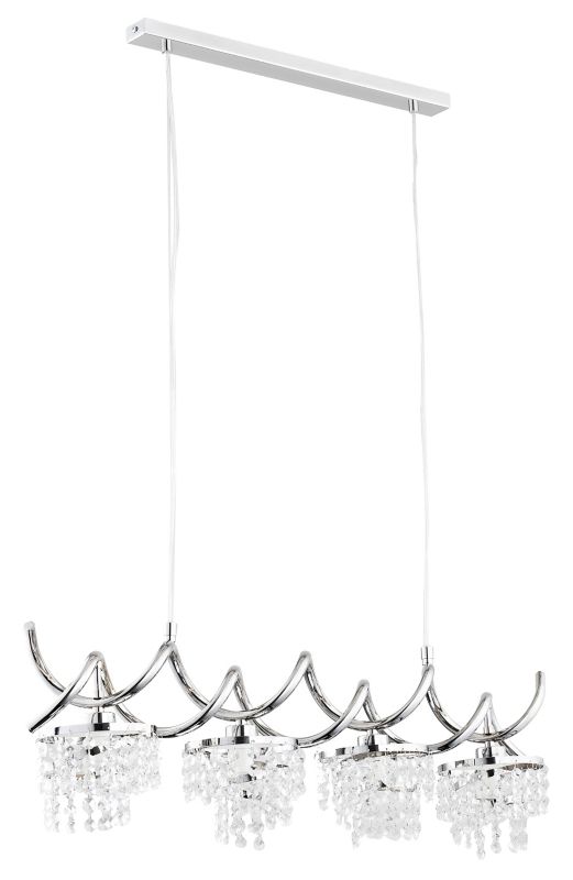 Loftslampe Lysekrone Helisa 4 x 40 W E14 Krom