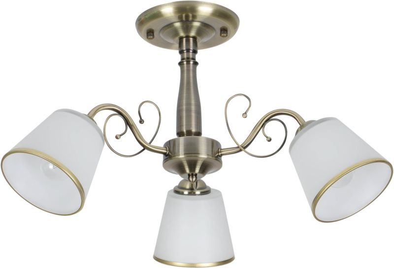 Loftslampe Lysekrone Losanna 3-Punkts E14 Patina