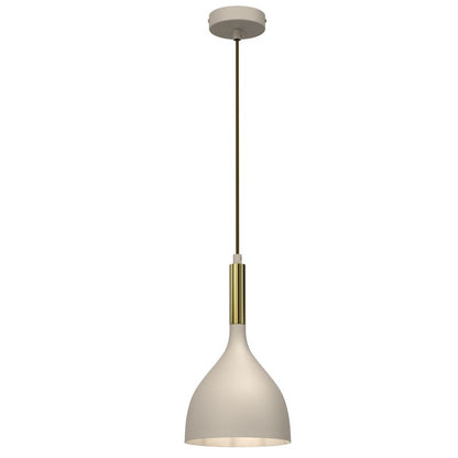 Loftslampe Lysekrone Noak 1xE27 Beige/Guld