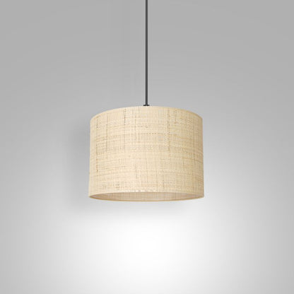 Loftslampe Lysekrone Rattan 1xE27 Sort Mat 110 cm