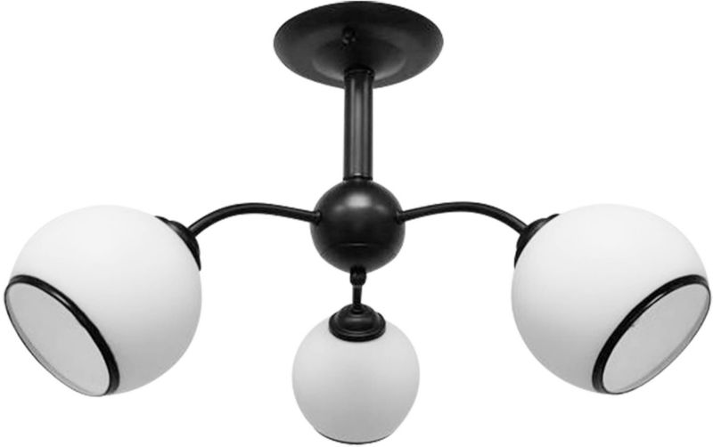 Loftslampe Lysekrone Marinen 3-Punkts E27 Sort