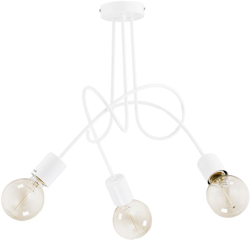 Loftslampe Lysekrone Tango 3 x 60 W E27 Hvid