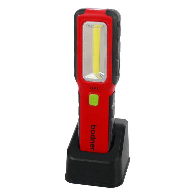 LED Arbejdslampe Genopladelig 8W Rød-Sort