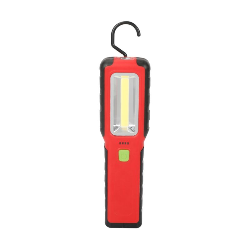LED Arbejdslampe Genopladelig 8W Rød-Sort