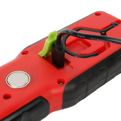 LED Arbejdslampe Genopladelig 8W Rød-Sort